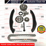 FOR SEAT IBIZA 1.4 TSI 2009- PETROL ENGINE TIMING CHAIN KIT + VVT HUB GEAR NEW