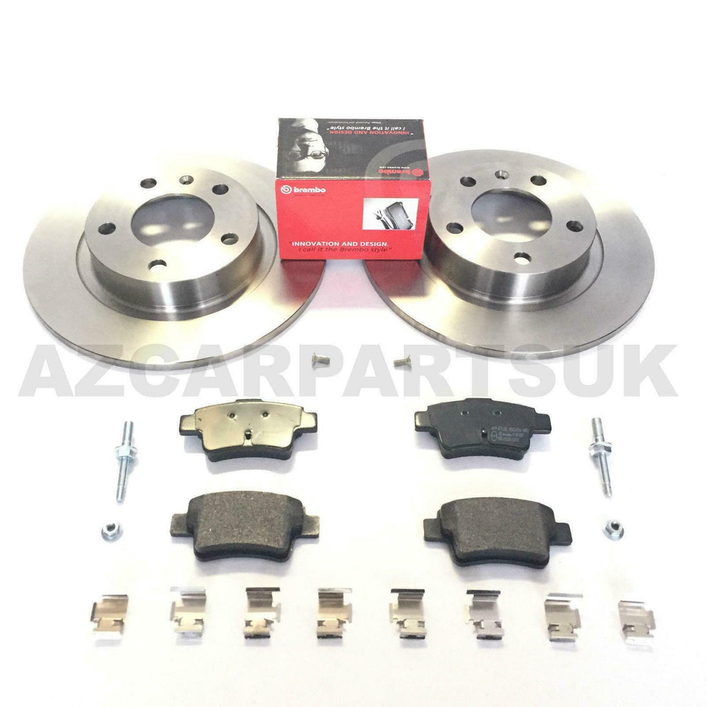 For Vauxhall Corsa D 1.6 Turbo VXR 07- Rear Brembo Brake Discs And Pads