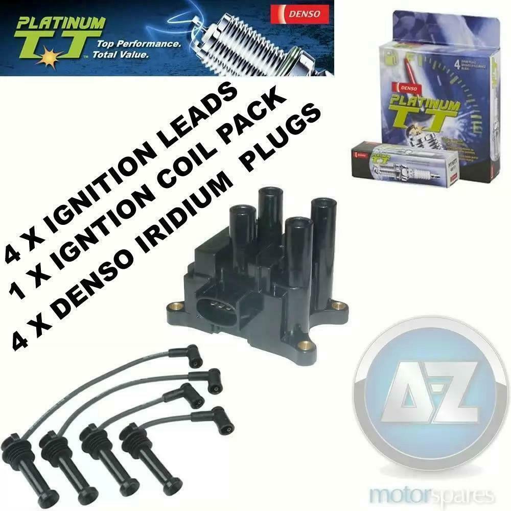 Ford Fusion Ka Maverick Mondeo Puma Ignition spark plugs coil pack HT leads set