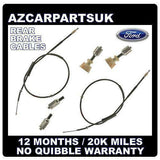 FORD MONDEO MK3 HATCHBACK SALOON REAR HAND BRAKE CABLE CABLES LEFT RIGHT PAIR X2