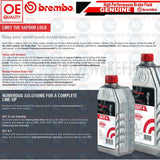 HIGH PERFORMANCE BREMBO FULLY SYNTHETIC BRAKE AND CLUTCH FLUID DOT 5.1 1L 1LITRE