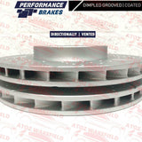 FOR BMW M3 Z3 M 3.0 3.2 FRONT KINETIX DIMPLED AND GROOVED BRAKE DISCS SET