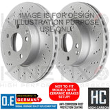 FOR JAGUAR S-TYPE 3.0 V6 CROSS DRILLED PERFORMANCE FRONT BRAKE DISCS PADS 326mm