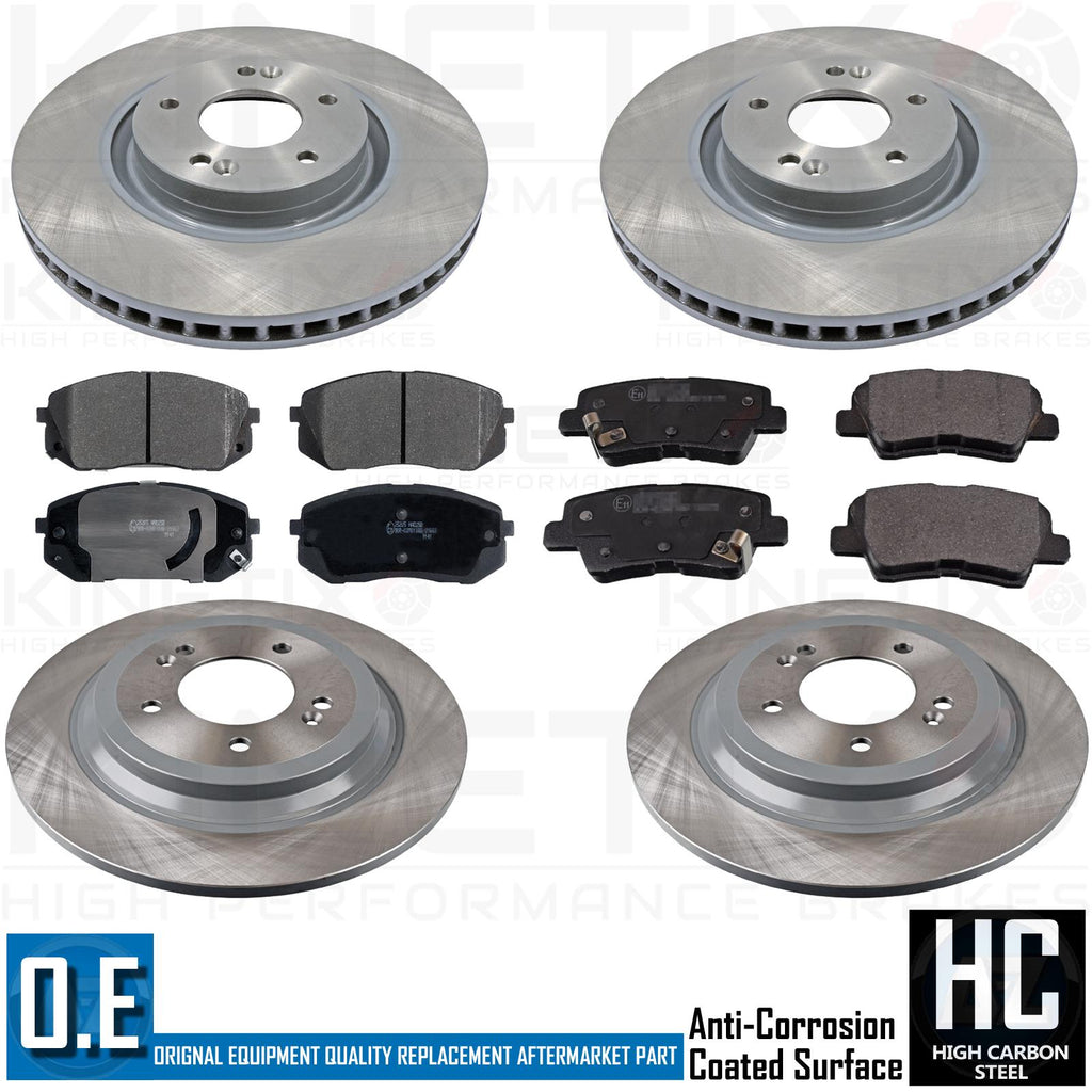 FOR HYUNDAI TUCSON 1.6 1.7 2.0 FRONT REAR BRAKE DISCS BRAKE PADS 320mm 302mm