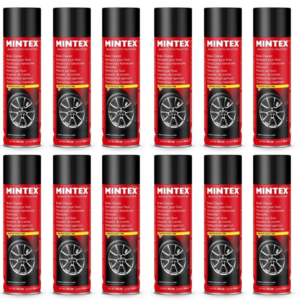 MINTEX CLUTCH AND BRAKE CLEANER 500ML AEROSOL SPRAYCANS UNIVERSAL