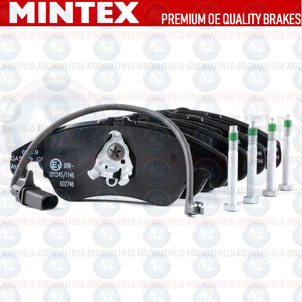 FOR AUDI A4 A5 A6 A7 Q5 TFSI TDI FSI MINTEX FRONT BRAKE PADS & WEAR SENSORS