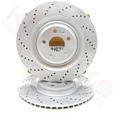 356MM REAR S7 S6 BIG BRAKE DISCS UPGARADE FOR AUDI S3 8V VW GOLF R GTI MK7 / 7.5