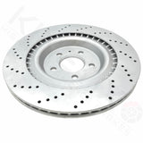 FOR AUDI A6 A7 A8 S6 S7 S8 CROSS DRILLED REAR BRAKE DISCS APEC PADS SENSOR 356m