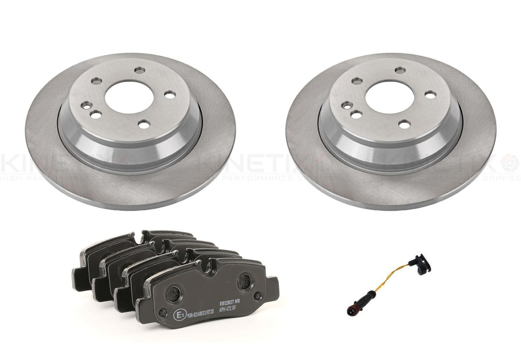 FOR MERCEDES V CLASS W447 VITO 14- REAR BRAKE DISCS PADS WEAR WIRE SENSOR 300mm