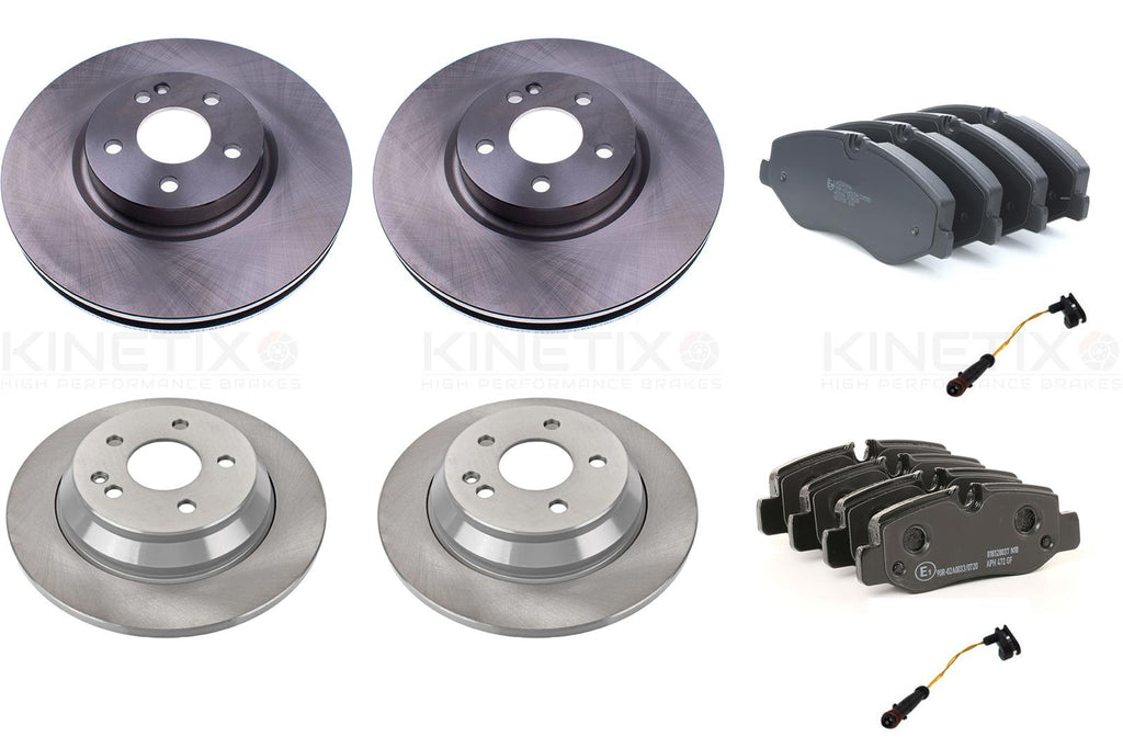 FOR MERCEDES V CLASS W447 VITO 2014- FRONT REAR BRAKE DISCS PADS WEAR SENSORS