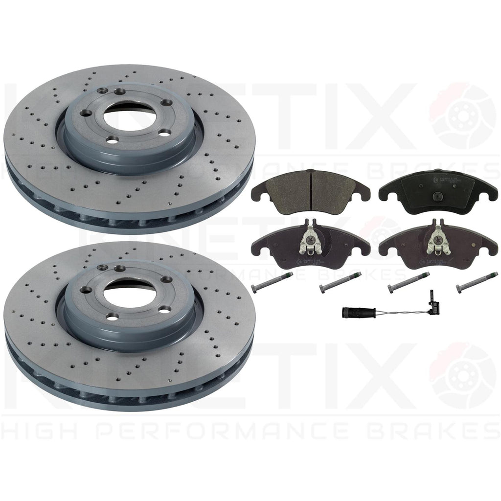 FOR MERCEDES CLS220d CLS220 CDI AMG SPORT FRONT DRILLED BRAKE DISCS PADS 322mm