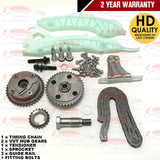 FOR PEUGEOT 308 1.4 1.6 VTI + GTI CC SW 2007-- TIMING CHAIN KIT + VVT HUB GEAR