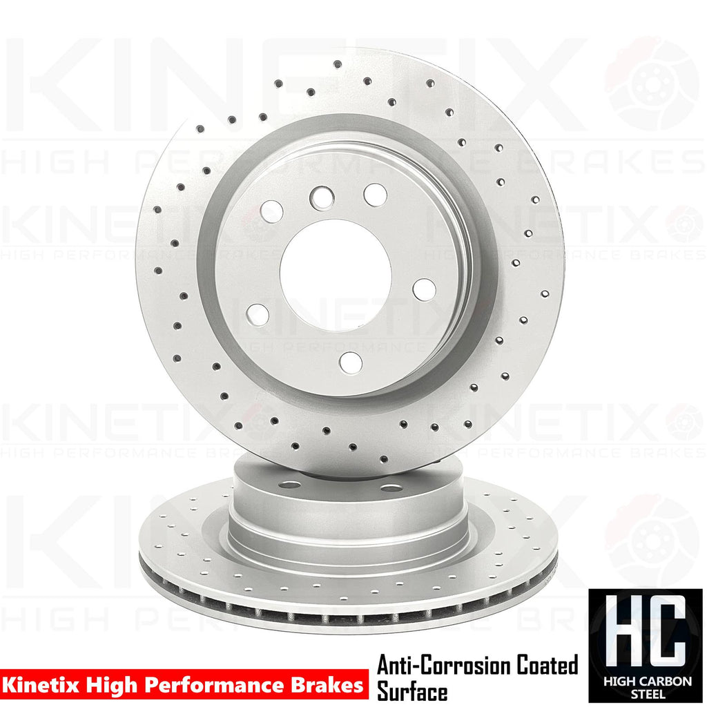 FOR BMW 116i 118i 120i 120d 318i 320i 325i 328i M SPORT DRILLED REAR BRAKE DISCS