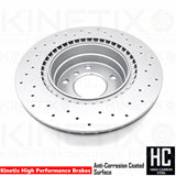 FOR BMW 118d E81 E87 M SPORT DRILLED REAR BRAKE DISCS BREMBO PADS SENSOR SENSOR