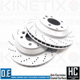 FIT AUDI Q7 VW TOUAREG PORSCHE CAYENNE FRONT REAR DRILLED BRAKE DISCS PADS WIRES