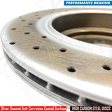 FOR BMW M3 3.2 E46 REAR CROSS DRILLED PERFORMANCE BRAKE DISCS BREMBO PADS 328mm