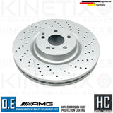 FOR MERCEDES CLS63 E63 AMG FRONT REAR DRILLED GROOVED BRAKE DISCS 360mm 360mm