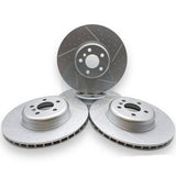 FOR BMW X5 45e M SPORT G05 FRONT REAR DIMPLED GROOVED BRAKE DISCS 348mm 345mm