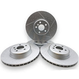 FOR BMW X3 30e M SPORT G01 FRONT REAR DIMPLED GROOVED BRAKE DISCS 348mm 345mm