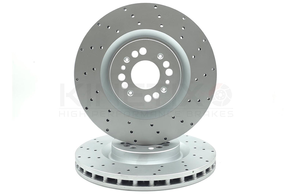 FOR ABARTH 500 595 695 COMPETIZIONE DRILLED PERFORMANCE BRAKE DISCS 305mm PAIR