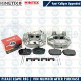 FOR AUSTIN PRINCESS ESCORT CAPRI TRIUMPH UPGRADED 4 POT BRAKE CALIPERS PADS KIT