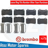 FOR TESLA MODEL S/X ROADSTER FRONT REAR BRAKE PADS SET APEC/BREMBO OE QUALITY