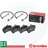 FOR PORSCHE BOXSTER CAYMAN 2.7 986 987 BREMBO FRONT BRAKE PADS WEAR WIRE SENSORS