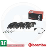 FOR AUDI A4 A5 A6 A7 S4 S5 Q5 FRONT BREMBO OEM BRAKE PADS & WEAR SENSOR P85098