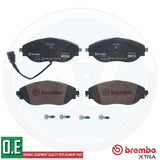 FOR VW GOLF R MK7 2016- FRONT BREMBO XTRA PERFORMANCE BRAKE PADS SET