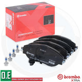 FOR VW GOLF R GTI MK7 / 7.5 BREMBO XTRA PERFORMANCE FRONT REAR BRAKE PADS SET