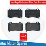 FOR TESLA MODEL S/X ROADSTER FRONT REAR BRAKE PADS SET APEC/BREMBO OE QUALITY