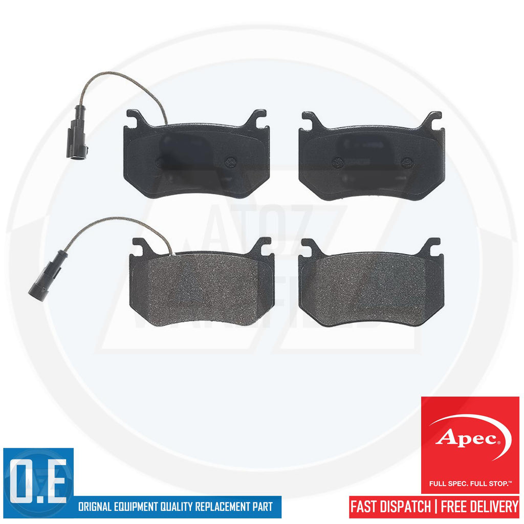 FOR ALFA ROMEO GIULIA QUADRIFOGLIO STELVIO REAR GENUINE APEC BRAKE PADS SENSORS