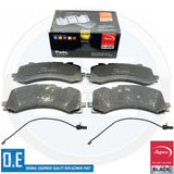 FOR AUDI S6 S7 S8 Q7 Q8 SQ7 SQ8 APEC BLACK PERFORMANCE FRONT BRAKE PADS SENSORS