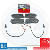 FOR AUDI RS6 RS7 RSQ8 APEC FRONT REAR BRAKE PADS & WEAR SENSORS WIRE