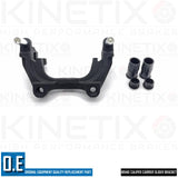 FOR AUDI SEAT SKODA VW REAR BRAKE CALIPER CARRIER SLIDERS BRACKETS PAIR BLACK