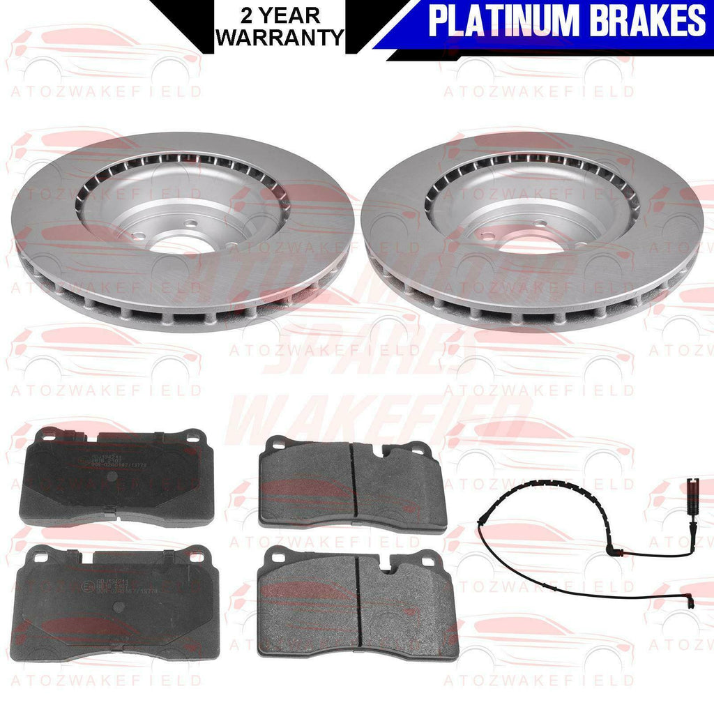 FOR RANGE ROVER 3.6 TDV8 06-12 FRONT BRAKE DISCS BRAKE PADS SET WIRE SENSOR