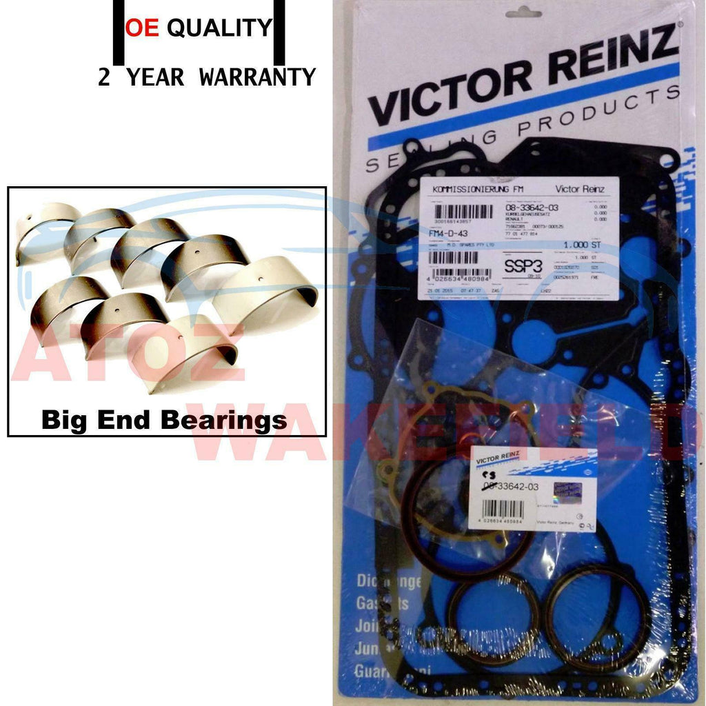 STANDARD BIG END BEARINGS SET BOTTOM END ENGINE CRANK GASKET SET CRANK OIL SEAL