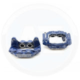 FOR SUBARU WRX STi GENUINE 4 POT FRONT BRAKE CALIPERS PAIR LEFT & RIGHT BLUE OEM