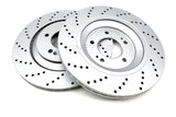 FOR HYUNDAI I30 N KONA N 2.0 N 2021- DRILLED FRONT REAR BRAKE DISCS BREMBO PADS