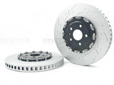 FOR AUDI RS3 8Y GROOVED TWO-PIECE FLOATING BRAKE DISCS PAIR 375mm X 36mm