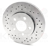 FOR SEAT LEON CUPRA R 1.8 225 KINETIX REAR DRILLED BRAKE DISCS MINTEX PADS 256mm