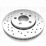 FOR VW GOLF 1.8 T GTI MK4 FRONT REAR DRILLED BRAKE DISCS MINTEX PADS 312mm 256mm