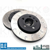 FOR SEAT LEON 1.8 T CUPRA R REAR J GROOVED PERFORMANCE BRAKE DISCS PAIR 256mm