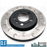 FOR SEAT LEON 1.9 TDI REAR J GROOVED PERFORMANCE BRAKE DISCS PAIR 256mm