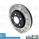 FOR SEAT LEON 1.9 TDI REAR J GROOVED PERFORMANCE BRAKE DISCS PAIR 256mm