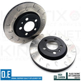 FOR SKODA OCTAVIA RS 1.8 T REAR J GROOVED BRAKE DISCS BREMBO PADS 256mm