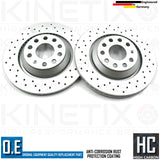 FOR AUDI TTS CROSS DRILLED FRONT REAR BRAKE DISCS BREMBO PADS 340mm 310mm