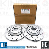 FOR SEAT LEON CUPRA R FRONT REAR CROSS DRILLED PERFORMANCE BRAKE DISCS 345m 310m