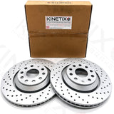 FOR AUDI RS3 8V FRONT REAR CROSS DRILLED HIGH CARBON BRAKE DISCS 370mm 310mm