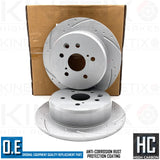 FOR TOYOTA CROWN 3.0 LEXUS IS250 IS220d REAR DIMPLED GROOVED BRAKE DISCS PAIR